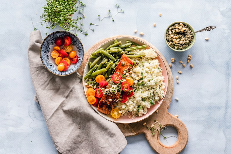 pretty salmon bowl